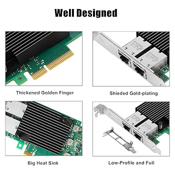 Amazon.com: Vogzone 10Gb PCI-E NIC Network Card for Intel